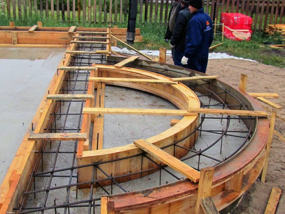 Опалубка Полукругом