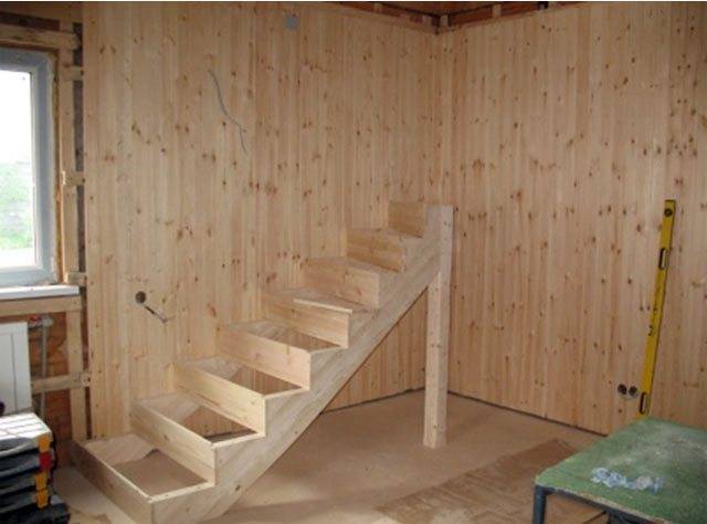 Как сделать деревянную лестницу ютуб