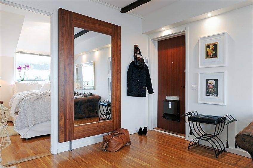 Дизайн прихожей с зеркалами: 75 продуманных интерьерных решений