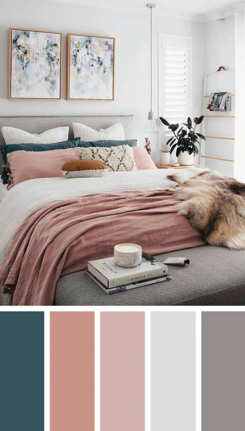 Цвета для спальни (150 фото): сочетание тонов в интерьере, какую лучше выбрать цветовую гамму для покраски стен, дизайн комнаты в оливковом и мятном цвете