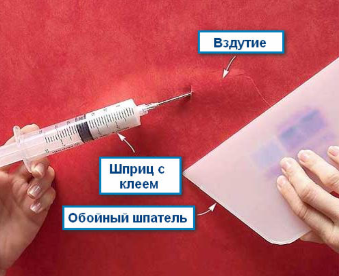 Пузыри после поклейки обоев флизелиновых появились что делать