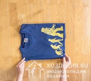 Как правильно складывать футболки