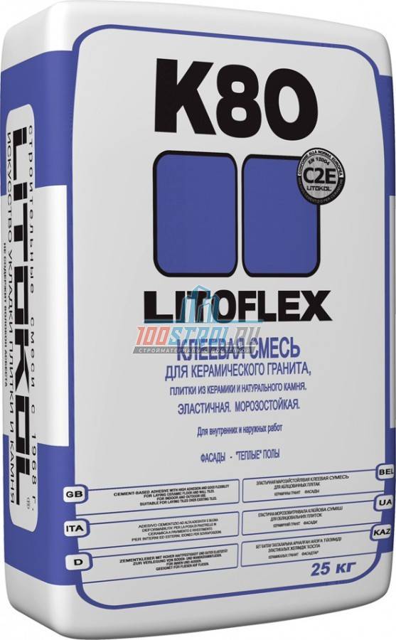 Плиточный клей litokol litoflex k80 (литокол к80)