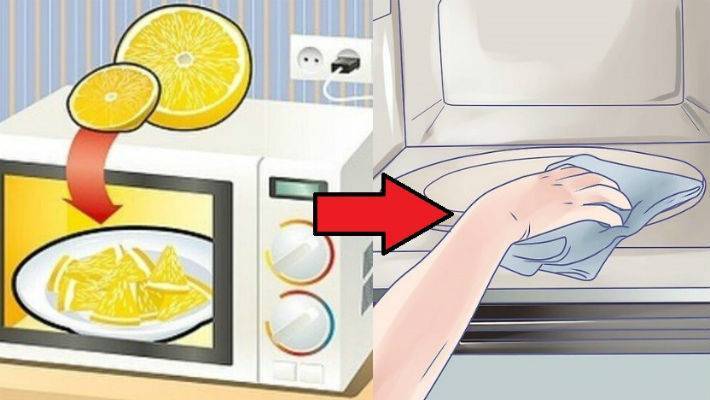 Чем отмыть микроволновке жир в домашних