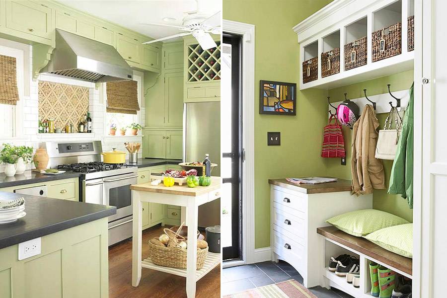 Фисташковая кухня: фото дизайна, сочетание с другими цветами в интерьере