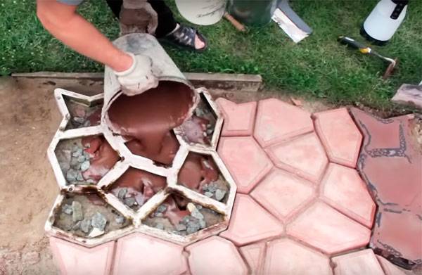 каменная тропинка форма для заливки