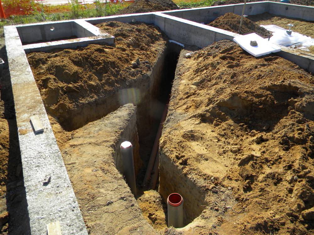 Правила обустройства канализации под фундаментной плитой