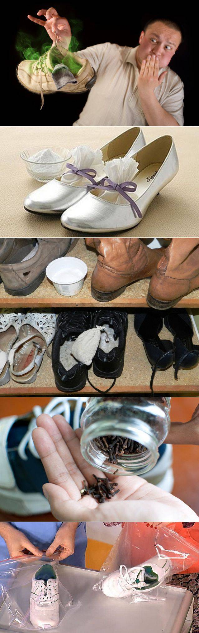 Что положить в туфли чтобы не было запаха