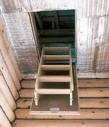 Складная лестница на чердак